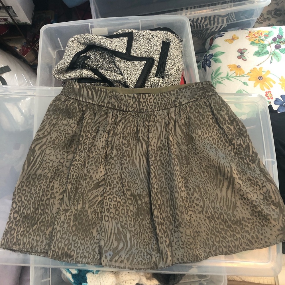 Gryphon Burnout Silk Skirt XS